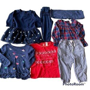 Carter’s Baby Girl dress bottoms tops Bundle 18 Months